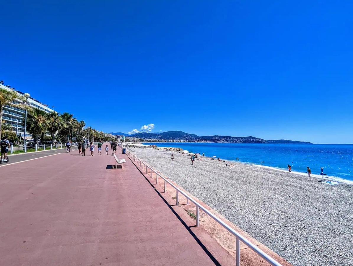 1 Min To The Beach Apartment - Kitchen - Tramway - Air Conditioner - Wifi - Promenade Des Anglais Ніцца Екстер'єр фото