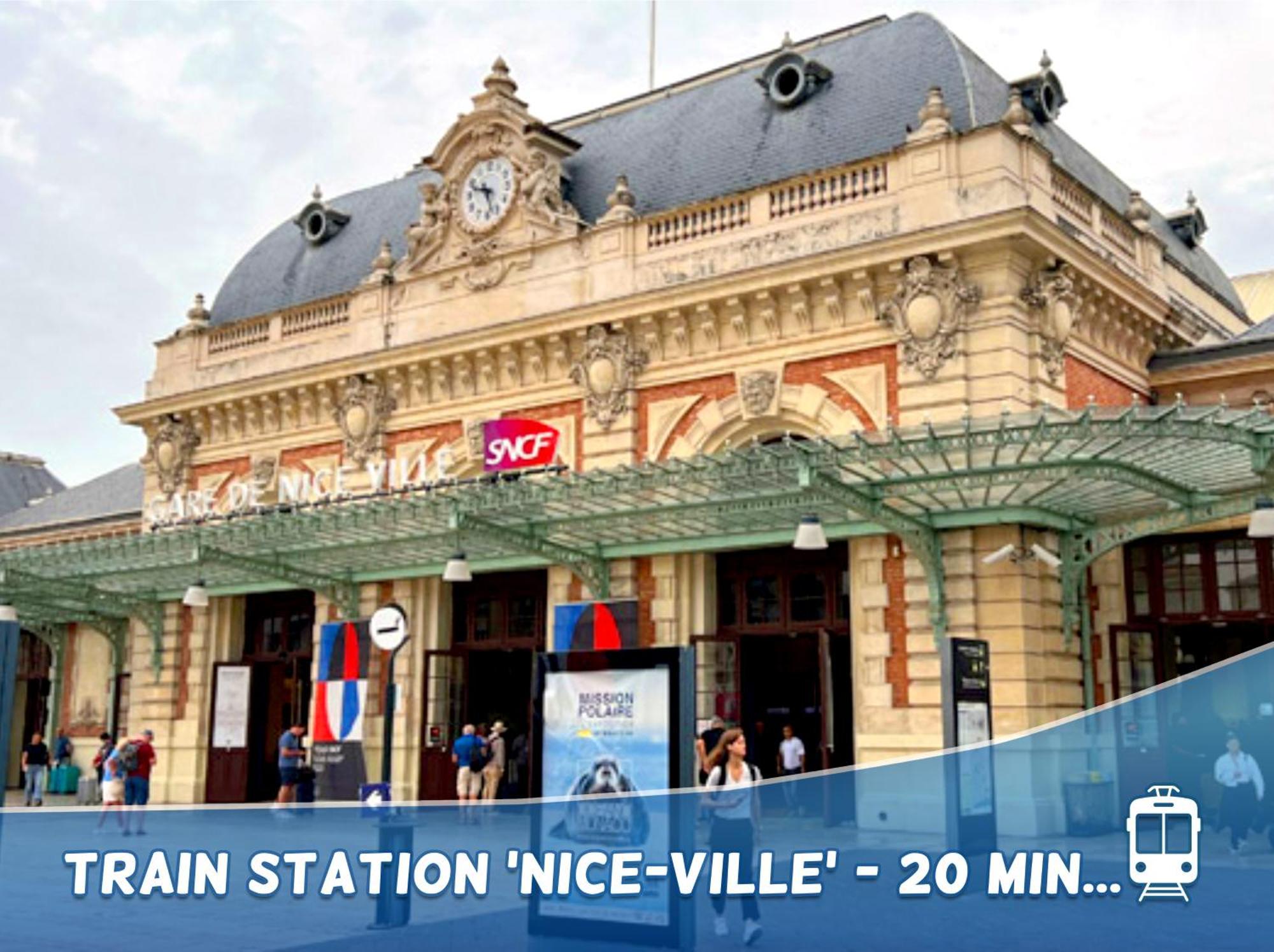 1 Min To The Beach Apartment - Kitchen - Tramway - Air Conditioner - Wifi - Promenade Des Anglais Ніцца Екстер'єр фото