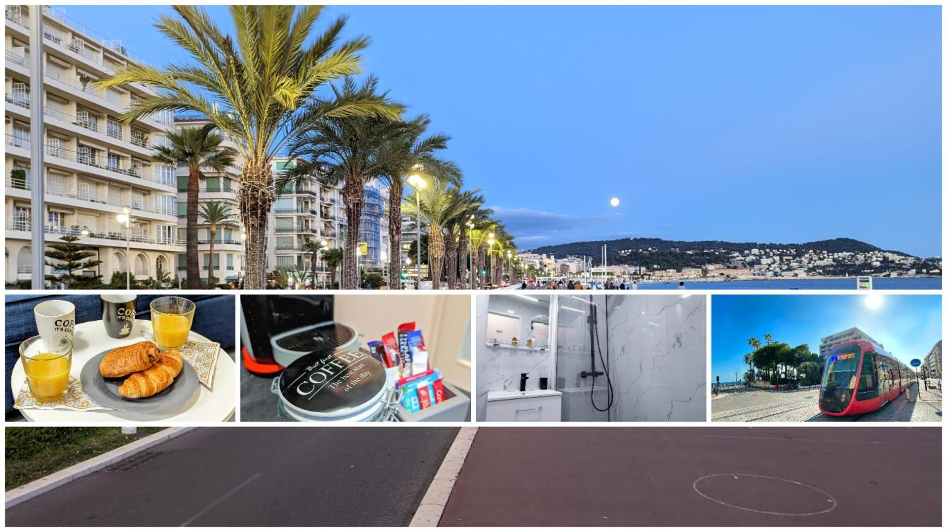 1 Min To The Beach Apartment - Kitchen - Tramway - Air Conditioner - Wifi - Promenade Des Anglais Ніцца Екстер'єр фото